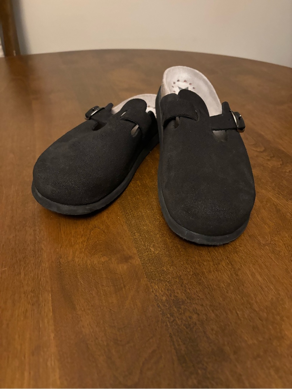 Mephisto Halina Women’s. Black Slip-On Closed-Toe Clog with Buckle Size 39 81/2